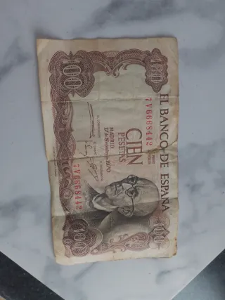Billete 100 Pesetas Banco de España 1970