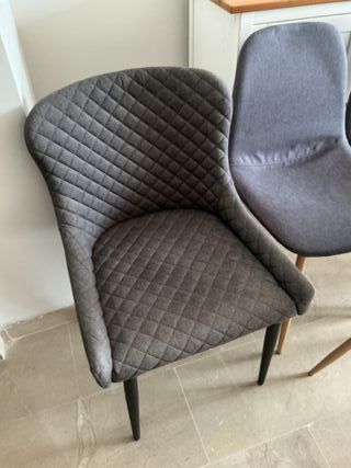 Juego de 6 sillas y 2 butacas de comedor