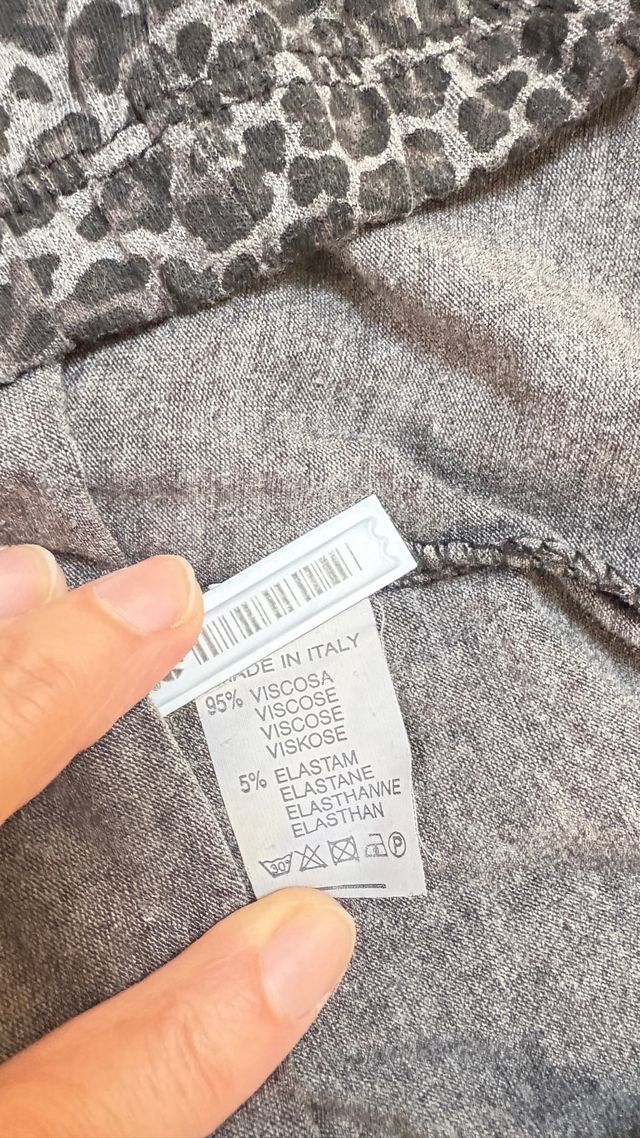 Leggings donna fantasia leopardata taglia s