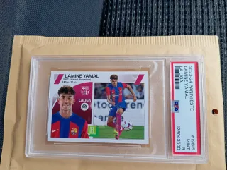 Lamine Yamal PSA 9 Panini Este cromo La Liga