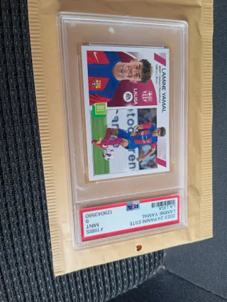 Lamine Yamal PSA 9 Panini Este cromo La Liga