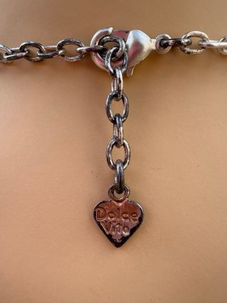 Collar Dolce Vita Plateado con Cristales