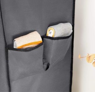 Zapatero de tela gris 10 baldas