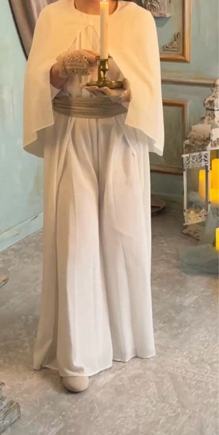 Mango Mono Comunión Niña T.10 + capa de punto