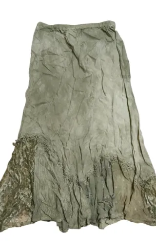 Maxi gonna vintage verde