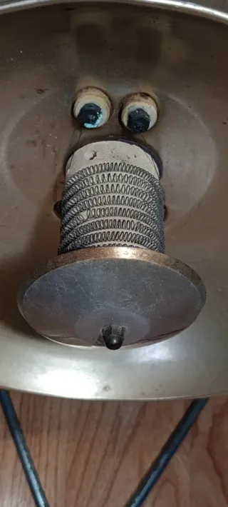 Estufa radiador dorada vintage,retro