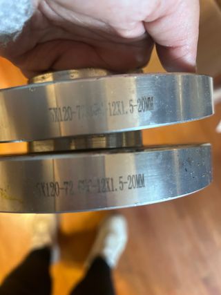 Separadores BMW serie 1 5x120 72.6mm 12x1.5