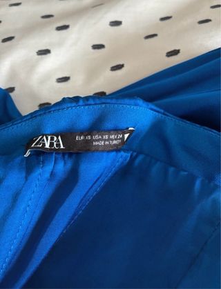 Corsé satinado Zara azul