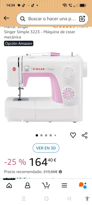 Máquina de coser Singer Simple 3223