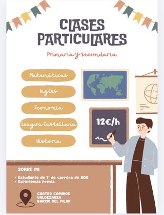 Clases particulares primara y secundaria