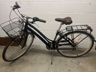 Bicicleta Paseo Negra con Cesta