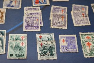 Lote de sellos Pro – Tuberculosos Pobres. Tuberculosis. Años 30 – 40 – 50.