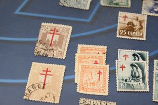 Lote de sellos Pro – Tuberculosos Pobres. Tuberculosis. Años 30 – 40 – 50.