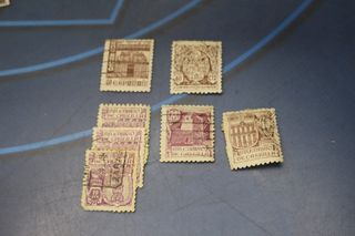 Lote de sellos Milenario de Castilla 1944.