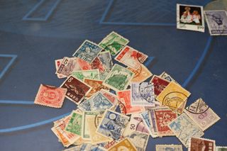 Sellos Asia años 40 y más. China, Japón, Israel, Indonesia, Birmania...