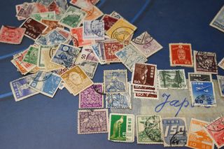 Sellos Asia años 40 y más. China, Japón, Israel, Indonesia, Birmania...