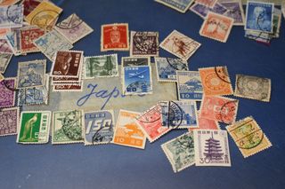 Sellos Asia años 40 y más. China, Japón, Israel, Indonesia, Birmania...