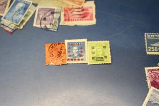 Sellos Asia años 40 y más. China, Japón, Israel, Indonesia, Birmania...