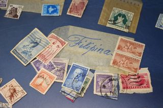 Sellos Asia años 40 y más. China, Japón, Israel, Indonesia, Birmania...