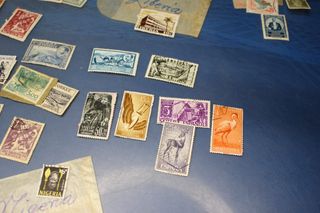 Sellos África: colonias europeas. Sahara, Nigeria, Guinea, Madagascar, Líbano...