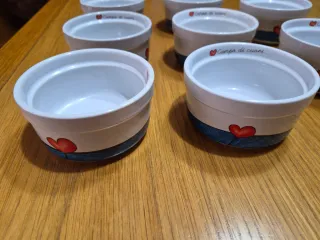 Ciotole Egan campo di cuori set da 8 pezzi