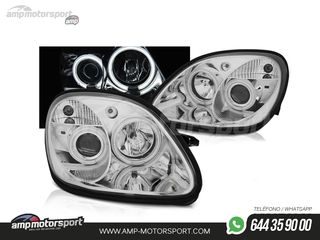FAROS DELANTEROS OJOS DE ANGEL CCFL PARA MERCEDES CLASE SLK R170