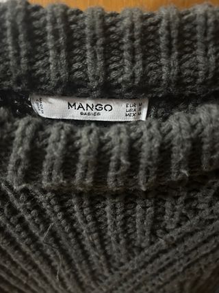 Jersey lana gris oscuro talla M