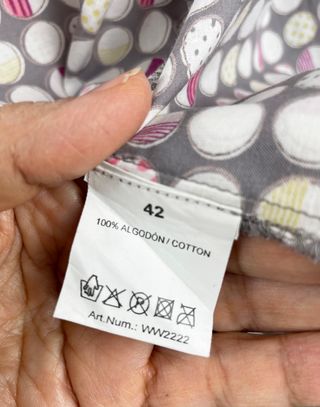 Grey Women Lightweight Blouse Spring Chic Circles