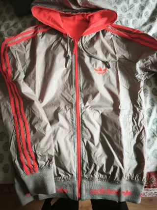 Sudadera reversible Adidas Originals gris/naranja