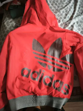 Sudadera reversible Adidas Originals gris/naranja