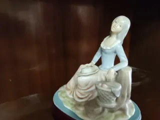 Pareja Figuras Porcelana Tengrá Serie Rural