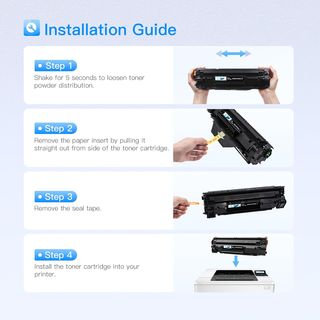 LxTek 83A CF283A Tóner para 83A CF283A CF283AD par