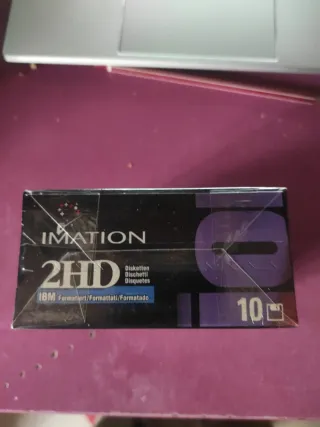 Caja 10 Disquetes 2HD Imation IBM Formatted