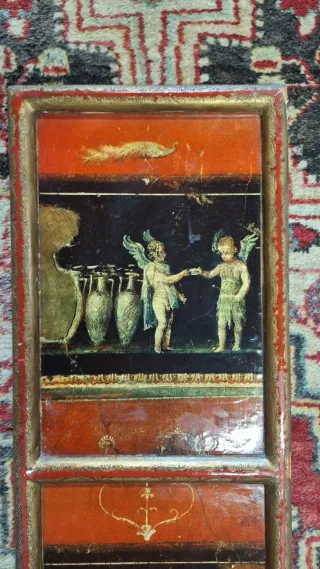 Cuadro Alargado Cupidos Pompeya Estilo Clásico