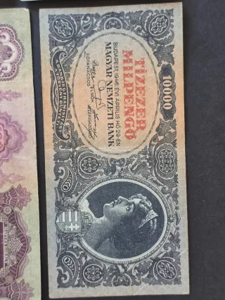 Lote de Billetes Húngaros Antiguos