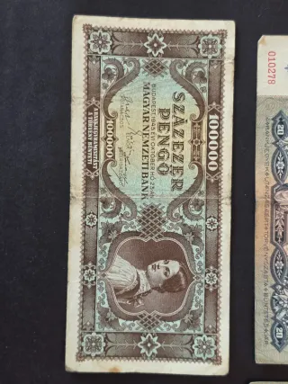 Lote de Billetes Húngaros Antiguos
