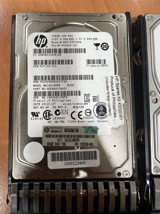 Discos Duros SAS 146 GB HP Servidor (7uds)