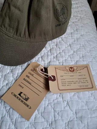 Gorra de mecanico USAF A3 cap ww2