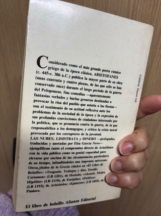 Aristofanes: Las nubes, Lisistrata y Dinero