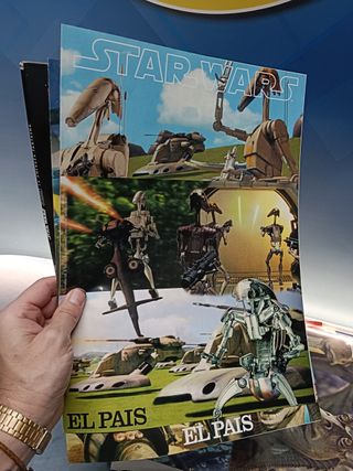 Coleccionismo, IMÁGENES, laminas, cine , set de laminas star wars, episodio I, el pais