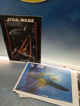 Coleccionismo, IMÁGENES, laminas, cine , set de laminas star wars, episodio I, el pais