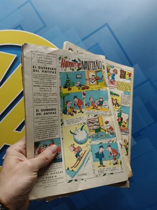 2 tomos cómics EL GUERRERO DEL ANTIFAZ, almanaque, 1973 -1974