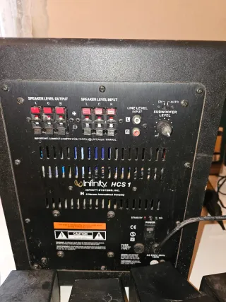 Dvd amplificador harman kardon Infinity Subwoofer