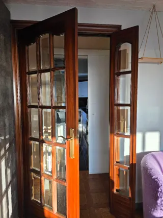 Puerta de comedor madera maciza