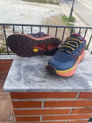 Zapatillas Hoka Skyline Float X Mujer Azul/Naranja