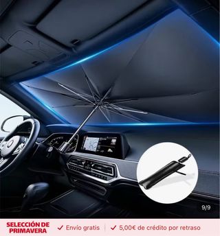 Protector solar coche tipo paraguas (sin usar)