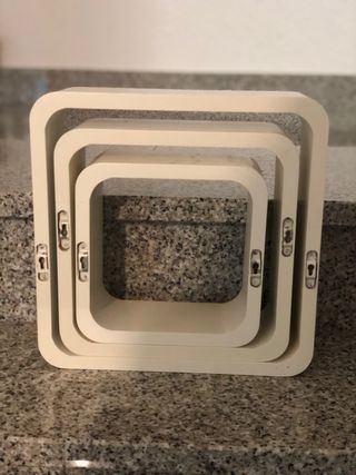 Conjunto 3 Módulos Estantería Pared