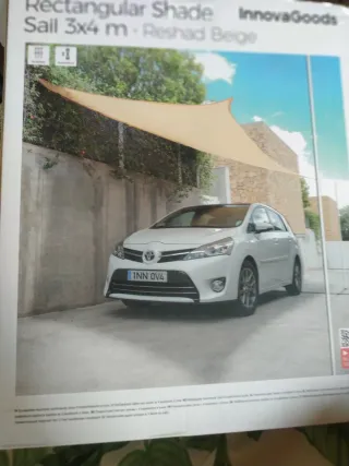 Toldo rectangular de sombreo 3x4 sin esytenar y Mo