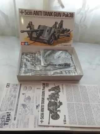 Maqueta Tamiya 1/35 German 5cm Anti Tank Gun (Pak3