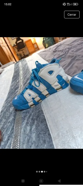 Zapatillas Nike Air More Uptempo Azul/Blanco